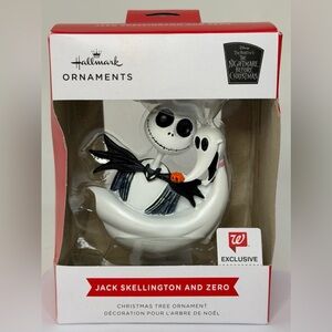 Hallmark Disney Nightmare Before Christmas Jack Skellington and Zero Ornament